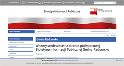 Desktop Screenshot of bip.gmina-radomsko.pl