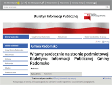 Tablet Screenshot of bip.gmina-radomsko.pl